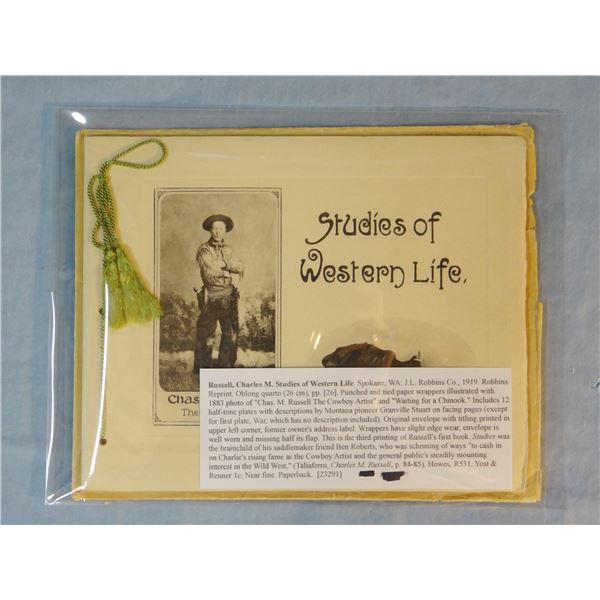 Russell, C. M. book, Studies of Western Life, soft cover
