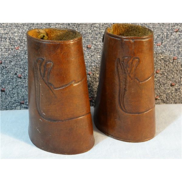 Buermann Hercules Bronze spurs & Heiser leather cuffs