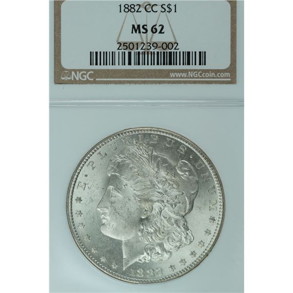 1882 CC Morgan, NGC MS 62