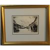 Image 2 : Kleiber, Hans etching, Elk In Lake, 4 1/2" x 6"