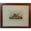 Image 2 : Audubon, J. J. Hand colored lithograph, Four Striped Ground Squirrels, ca. 1840,  6 1/2" x 9", No. 5