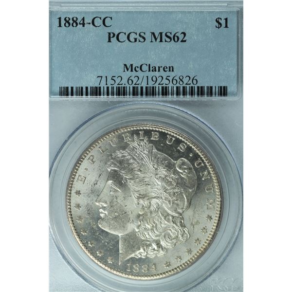 1884 CC Morgan, PCGS MS62