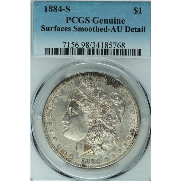 1884 S Morgan, PCGS Genuine AU