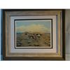 Image 2 : Cheek, C. R. framed print, Log Cabin & Horses, #8/150, 8" x 10"