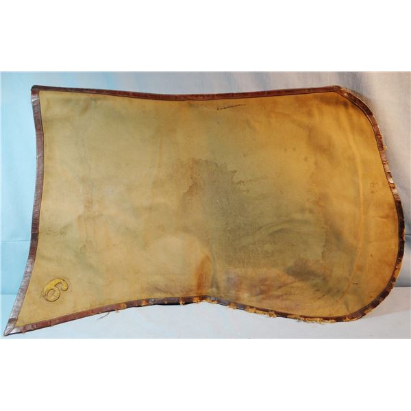 U. S. Cavalry officers saddle pad, brass No. 6 on each rear corner,  6 over V marked inside corner