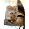 Image 8 : Coggshall, Miles City, MT high-back loop-seat saddle #406 w/saddle pockets, some restoration includi