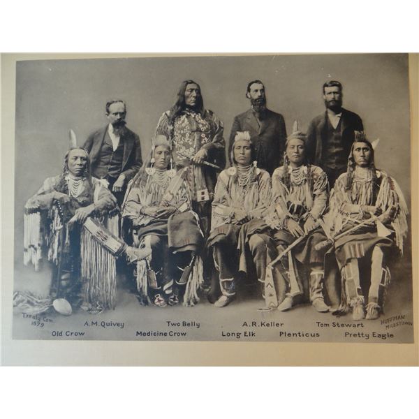 Huffman, L. A., photo of the Treaty of 1879, 11 1/2" x 16 w/related newspaper article