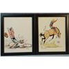 Image 1 : Lynde, Stan 2 original colored drawings, 1976 & 1986, 8" x 10" each