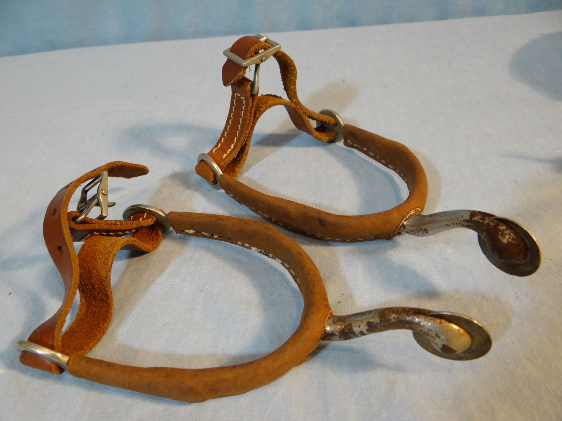 Crockett spurs & U. S. Cavalry leather covered spurs