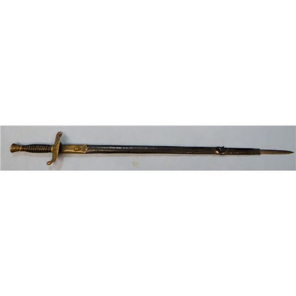 U. S. military sword w/damaged sheath