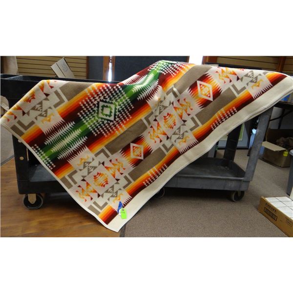 Pendleton wool blanket, Beaver State, 78" x 64", nice