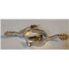 Image 2 : Goose-neck silver mtd. spurs, like new, unmarked