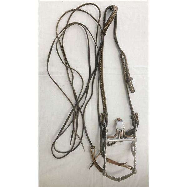 Garcia silver mtd spade bit & headstall,