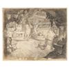 Image 1 : Pinocchio Background Drawing of Gepetto's Workshop.