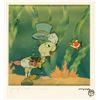 Image 2 : Pinocchio Courvoisier Production Cel Set-up of Jiminy.
