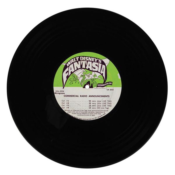 Fantasia Radio Announcement Master Record.