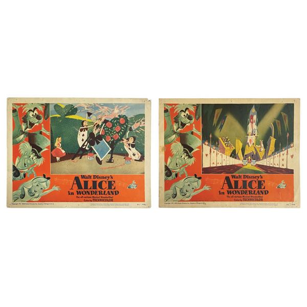 Pair of Alice in Wonderland Lobby Cards.