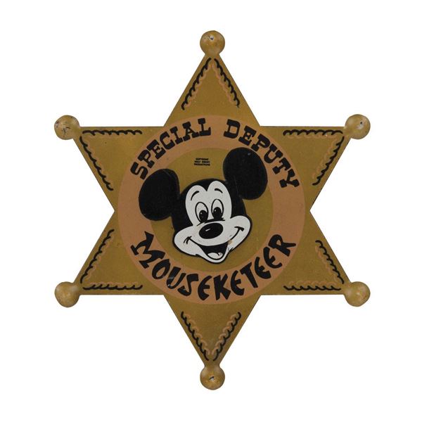 Mickey Mouse Club Prop Badge.