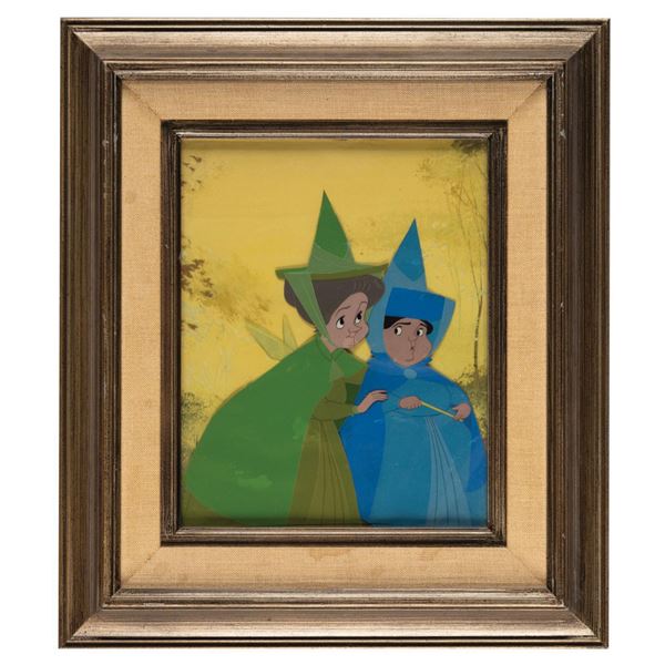 Sleeping Beauty Production Cel Set-Up.