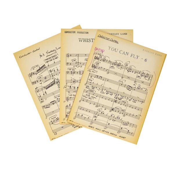 Collection of (3) Disneyland Music Sheets.