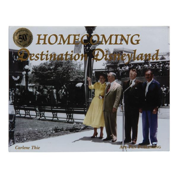 Signed Disneyland 50th Anniversary Book.