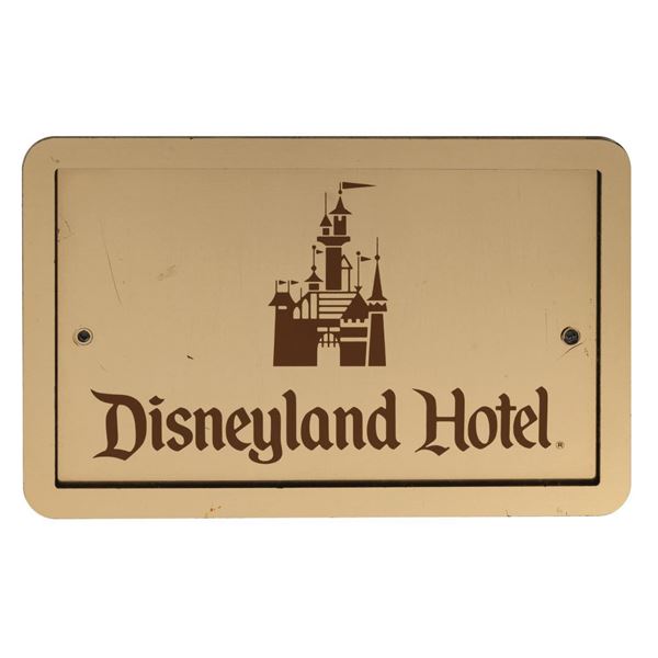 Disneyland Hotel Plaque.