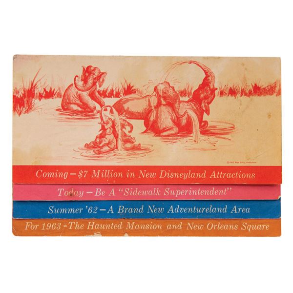 New Disneyland Attractions Brochure.