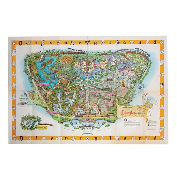 1958-C Disneyland Souvenir Map.