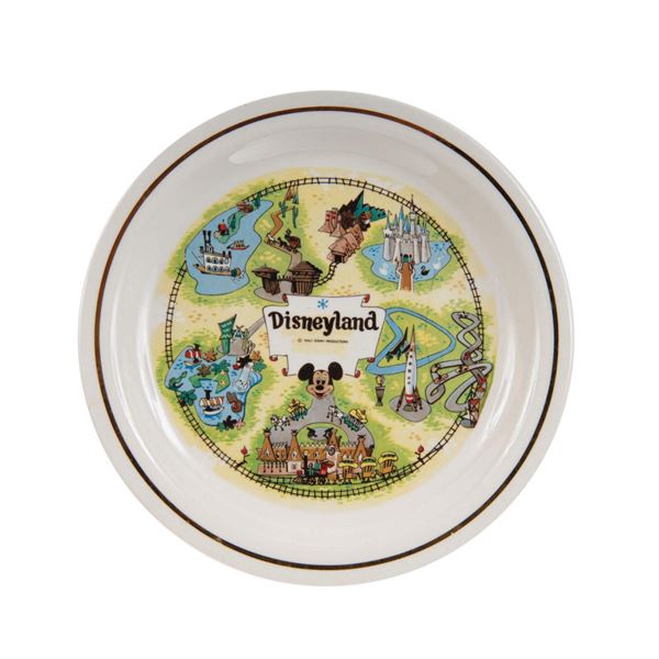 Disneyland Map Plate.