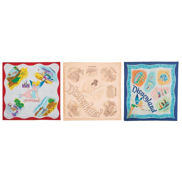 Collection of (3) Disneyland Scarves.
