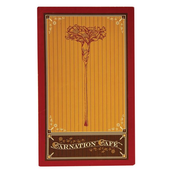 Pair of Carnation Cafe Menus.