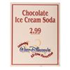 Image 1 : Disneyland Chocolate Ice Cream Soda Sign.
