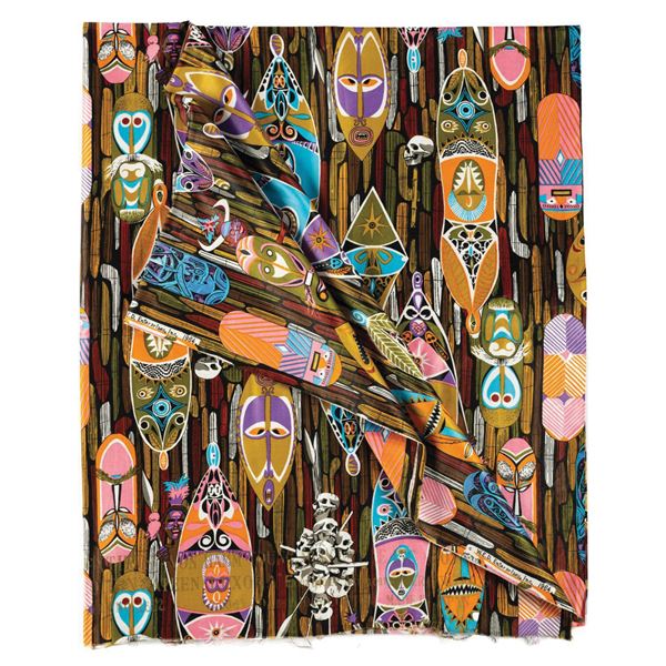 Enchanted Tiki Room "Headhunter Territory" Fabric.