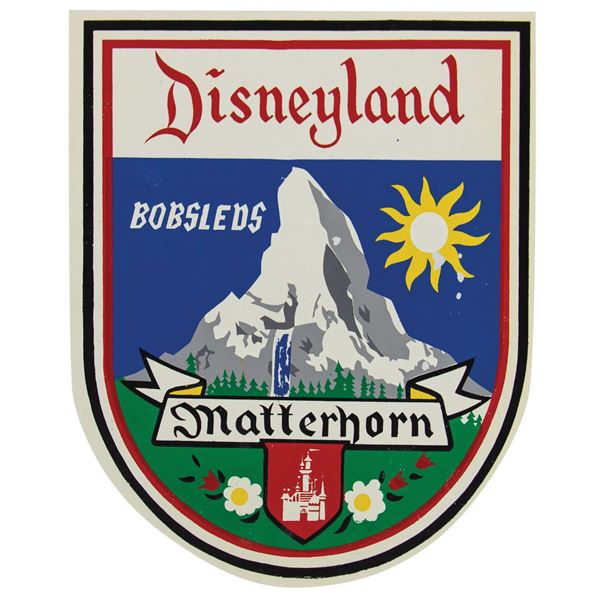 Matterhorn Bobsleds Vehicle Decal.