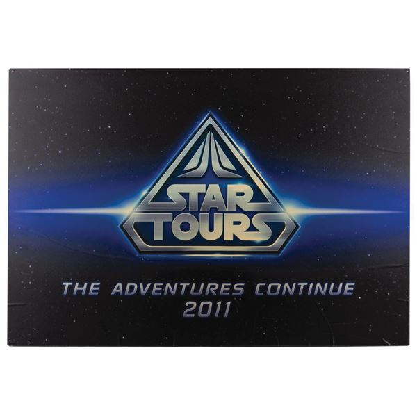 Star Tours the Adventures Continue Sign.