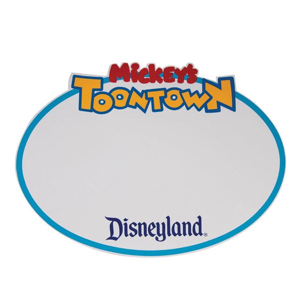 Mickey's Toontown Guest Magnetic Sign.