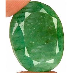 57ct. Stunning Green Huge Natural S. American Emerald RETAIL $5000 (GEM-2218)