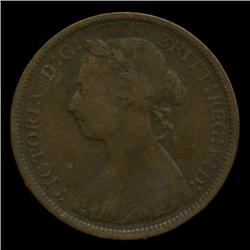1889 Gt. Britian 1/2 Penny Hi Grade (COI-3460)