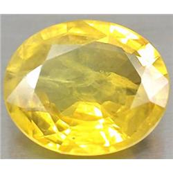 1.64ct Yellow Natural Sapphire Oval Facet RETAIL $850 (GEM-0279C)