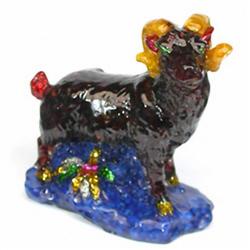 900ct Goat Statue Fancy Color Garnet & Topaz RETAIL $1500 (GEM-0526)