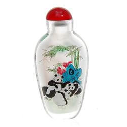 Heavy Blown Glass Chinese Snuff Bottle (CLB-451)