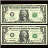 Image 1 : 1999 $1 Star Fed Reserve Uncirculated Pair (COI-991)