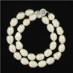 Saltwater Barock White Pearl Necklace (JEW-250R)