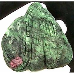 582.87ct. Natural Carved Lizard Green Zoisite Africa RETAIL $2150 (GEM-0820)
