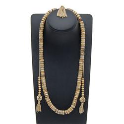 Tibet Vintage Dyed Bone Necklace (ANT-541)