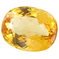 5.69ct Oval Natural AAA Ouro Preto Imperial Topaz IF Grade RETAIL $ 7500 (GEM-1209)