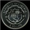 Image 2 : 1997 Liberia $5 Zebra Coin (COI-361)