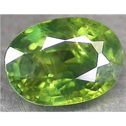 1.12ct. Fine Oval Facet Light Green Sapphire RETAIL $650 (GEM-2035)