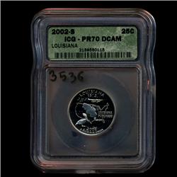 2002S US LA Quarter Graded PR70 (COI-3536)