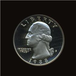 1988s Washington 25c Quarter Coin Proof Gem++++ (COI-1561)
